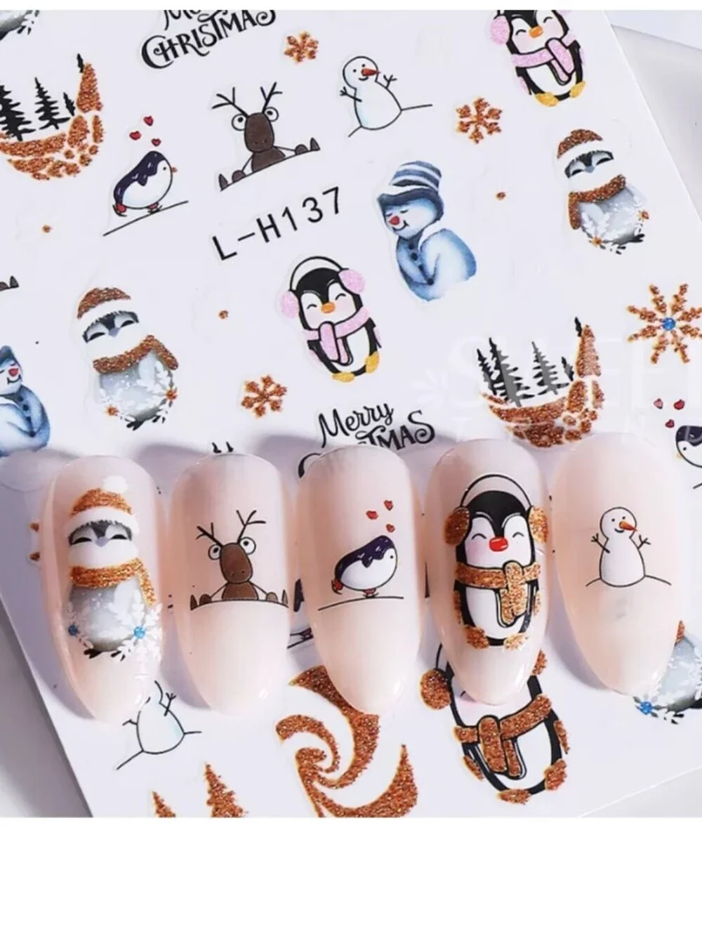 Trendy Self Adhesive Nails Art Transfer Sticker